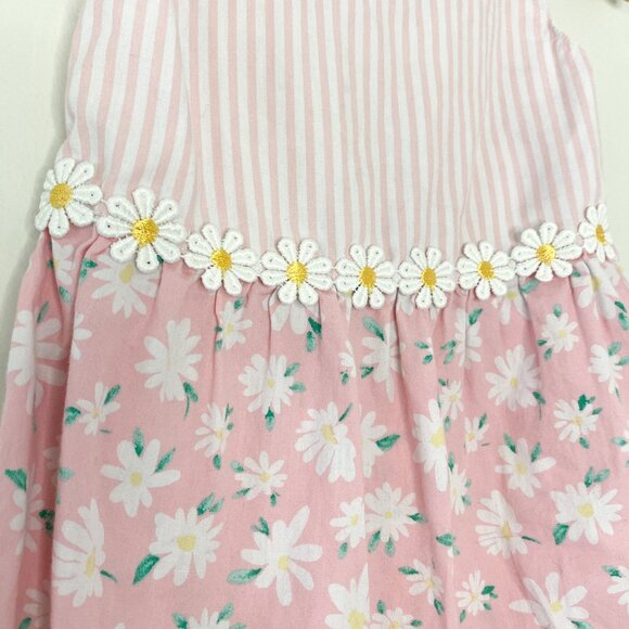 Penelope Mack Daisy Floral Striped Dress – Size 4, Keyhole Back - Picture 5 of 5